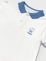 Mayoral Baby Boy white polo