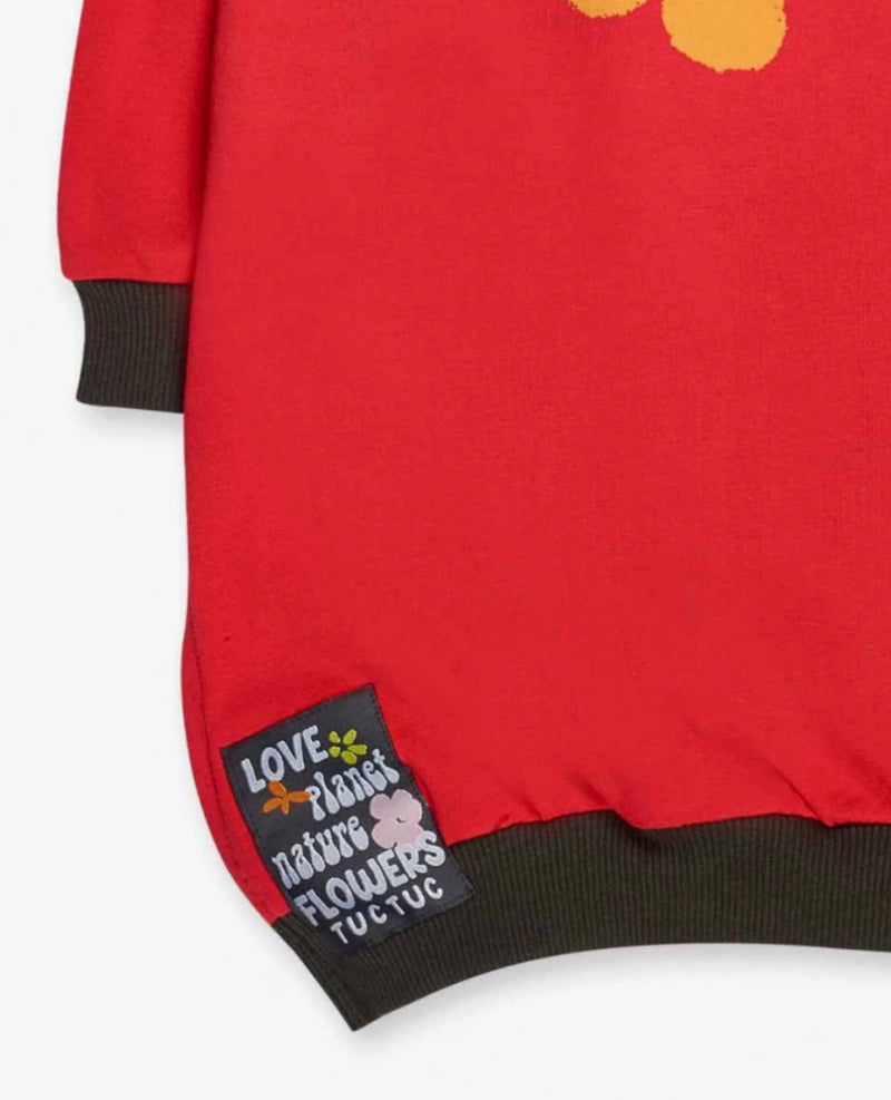 TucTuc Girls coral sweatshirt