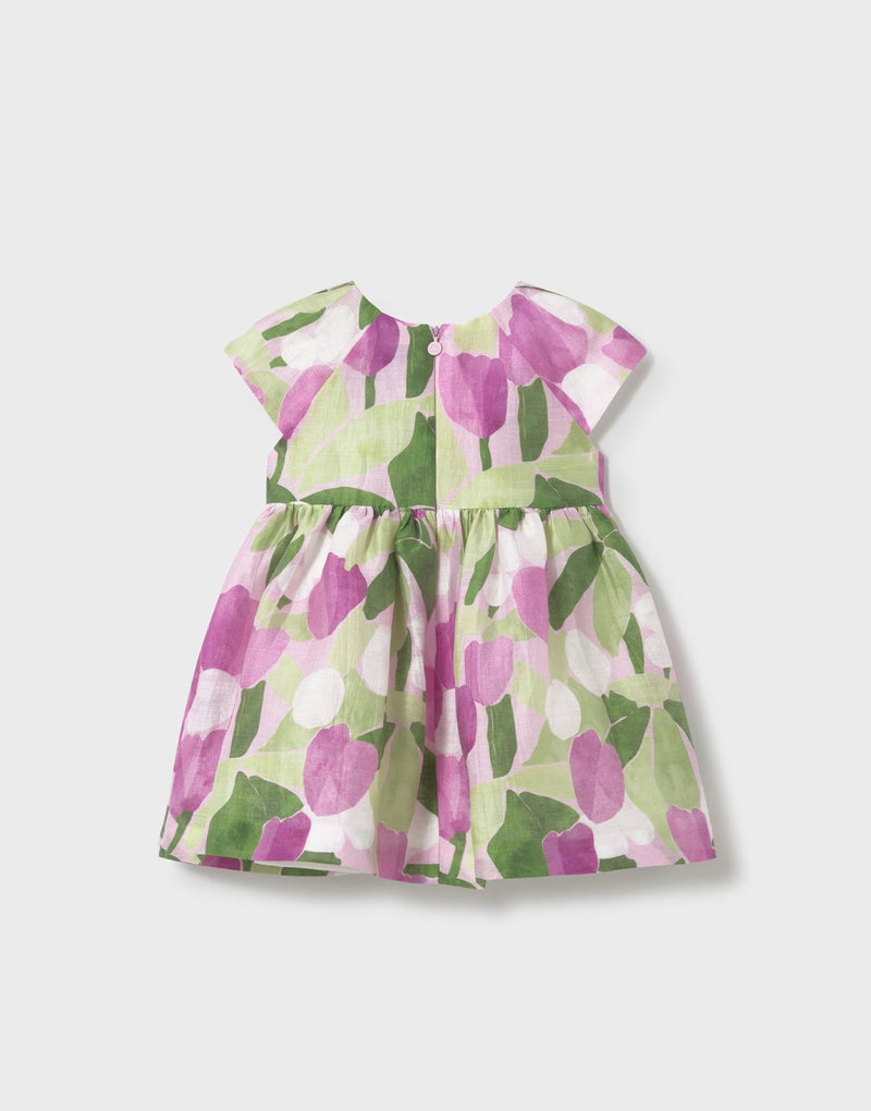 Mayoral baby girl pink tulip dress