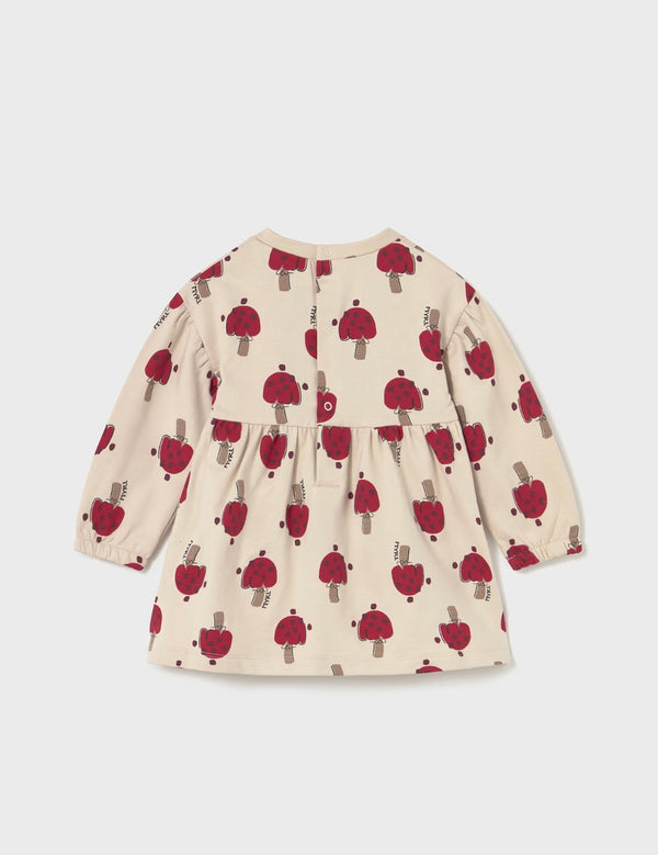 Mayoral baby girl red fleece dress
