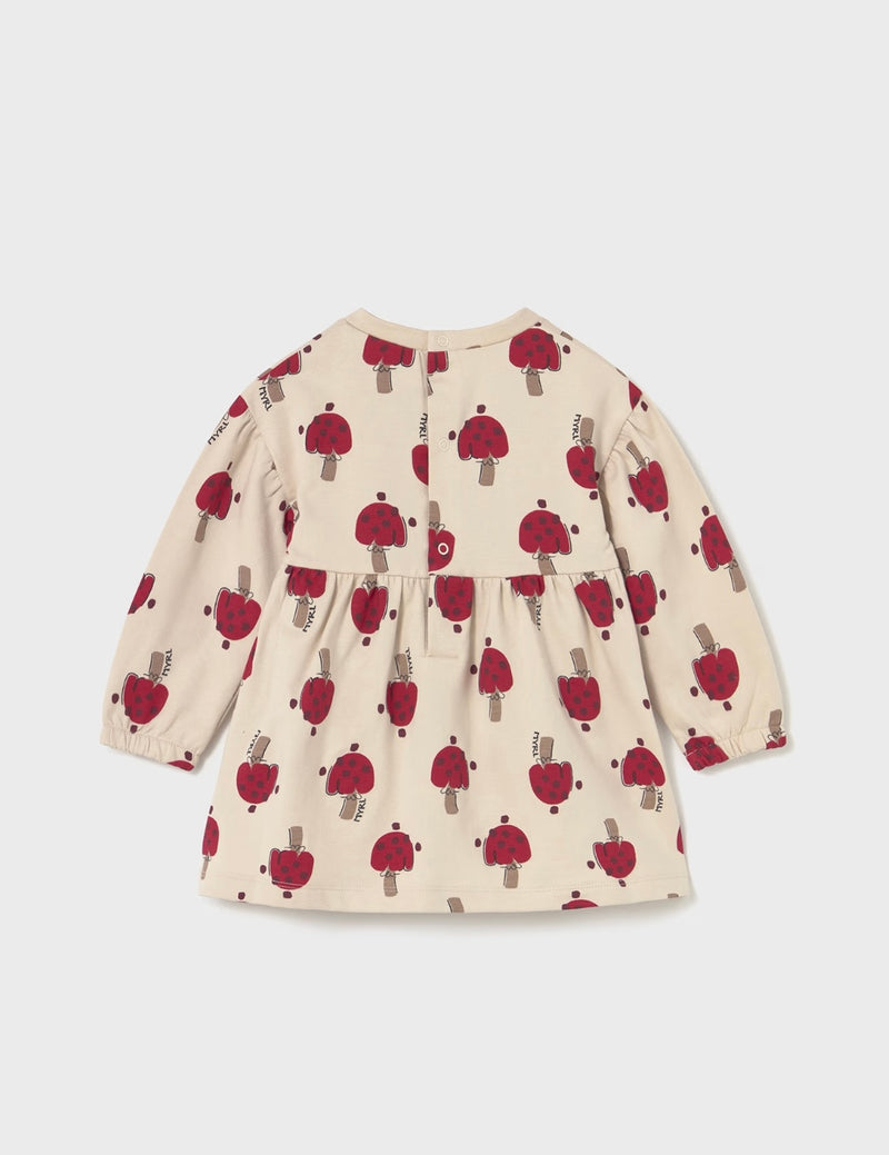 Mayoral baby girl red fleece dress