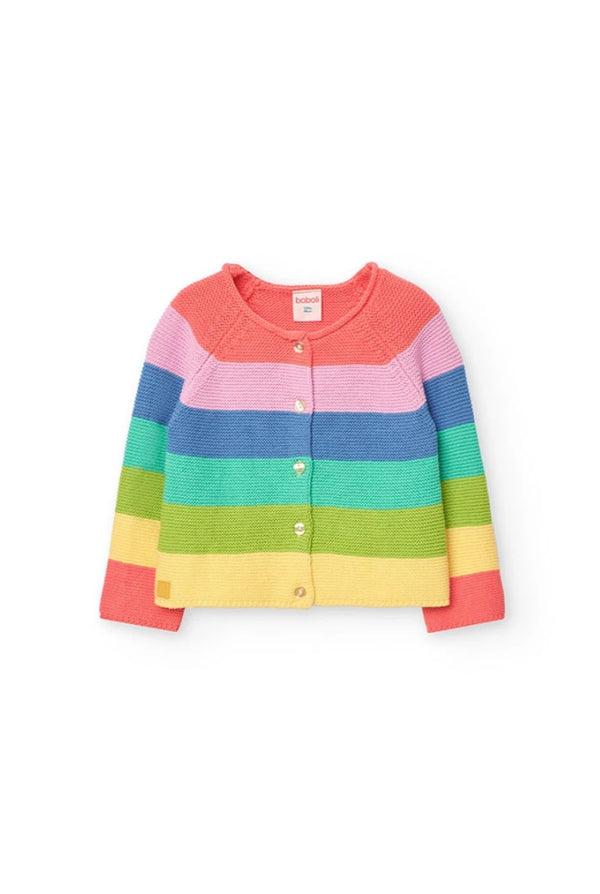 Boboli girls stripped cardigan