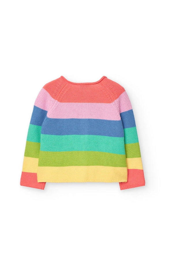 Boboli girls stripped cardigan