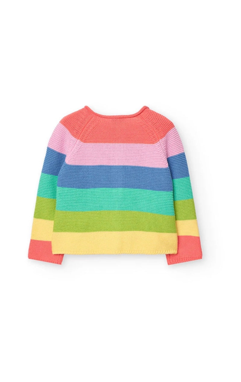 Boboli girls stripped cardigan