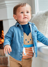 Mayoral Baby Boy Navy Fox Tee