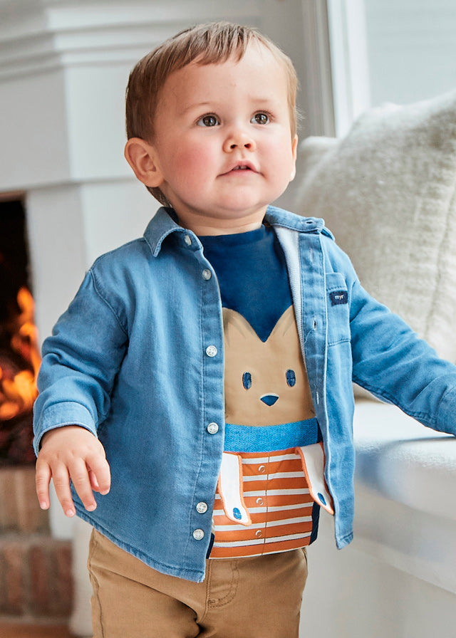 Mayoral Baby Boy Navy Fox Tee