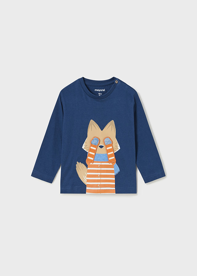 Mayoral Baby Boy Navy Fox Tee