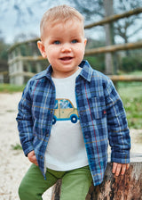 Mayoral Navy Check Overshirt