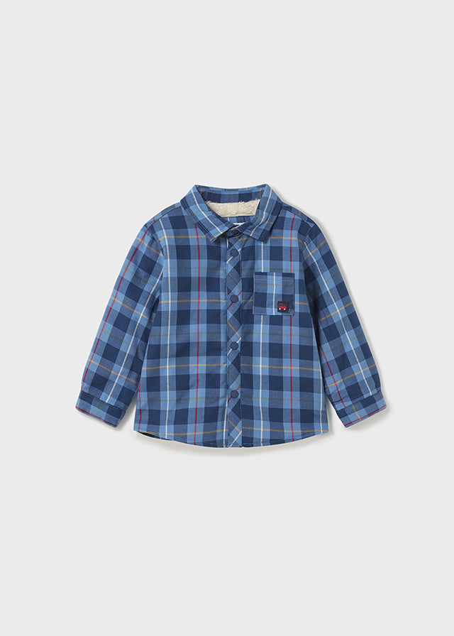 Mayoral Navy Check Overshirt