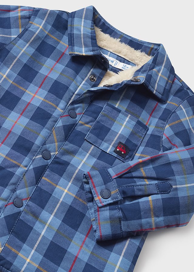 Mayoral Navy Check Overshirt