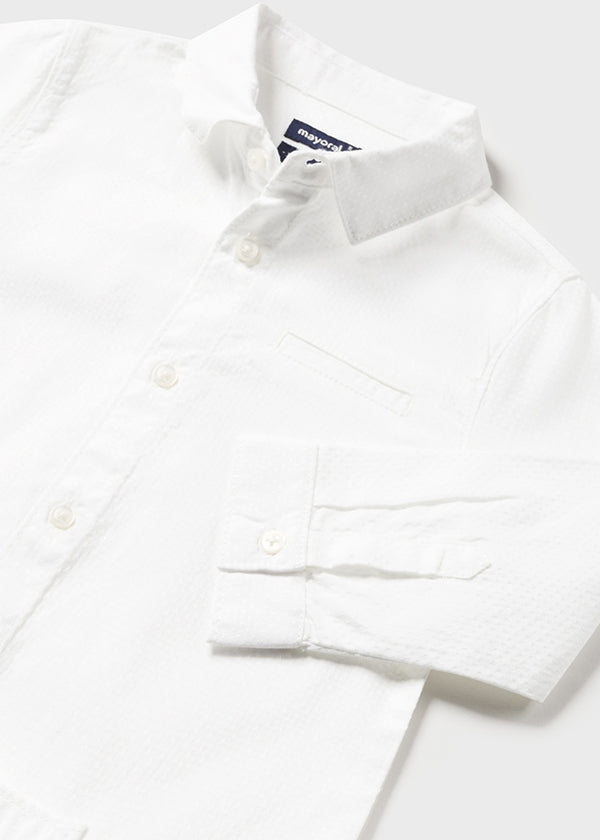 Mayoral Baby Boy White Dress Shirt