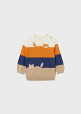 Mayoral Baby Boy Orange Fox Sweater