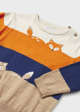 Mayoral Baby Boy Orange Fox Sweater