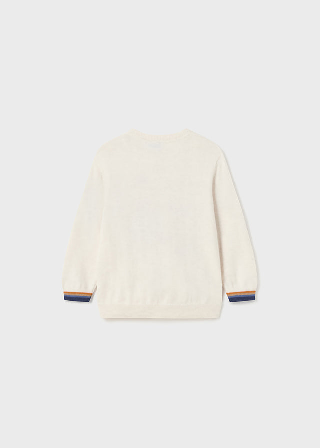 Mayoral Baby Boy Cream Fox Sweater