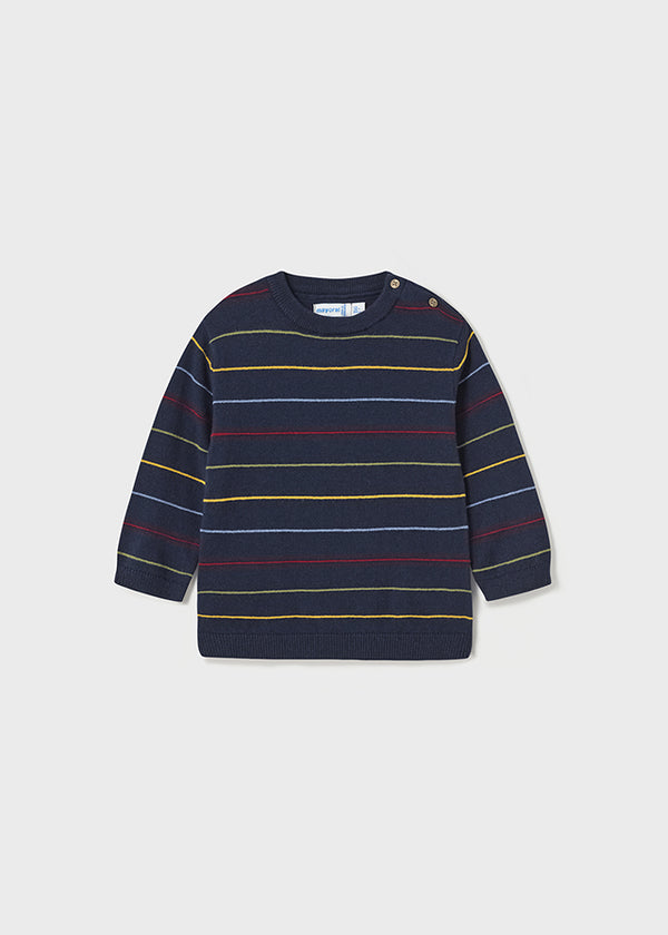 Mayoral Baby Boy Navy Striped Sweater