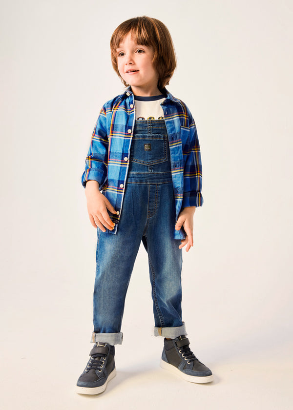 Mayoral Boy Blue Check Shirt