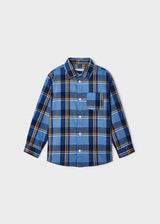 Mayoral Boy Blue Check Shirt
