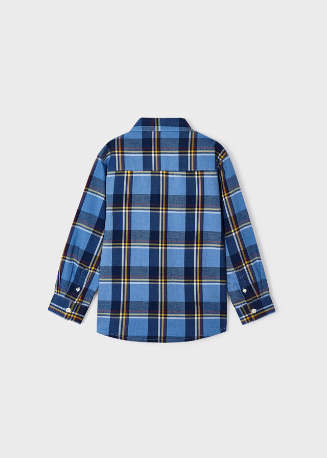 Mayoral Boy Blue Check Shirt