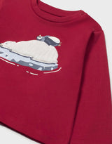 Mayoral longsleeved red T-shirt