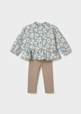 Mayoral Blue Flower 2 Piece