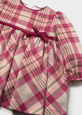 Mayoral Raspberry Plaid Dress