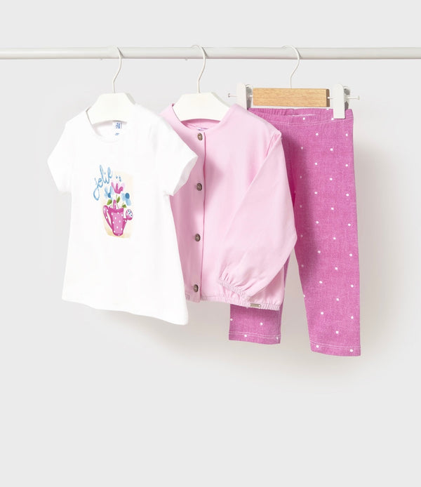 Mayoral baby girl 3 piece set