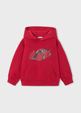 Mayoral Red Car Hoodie