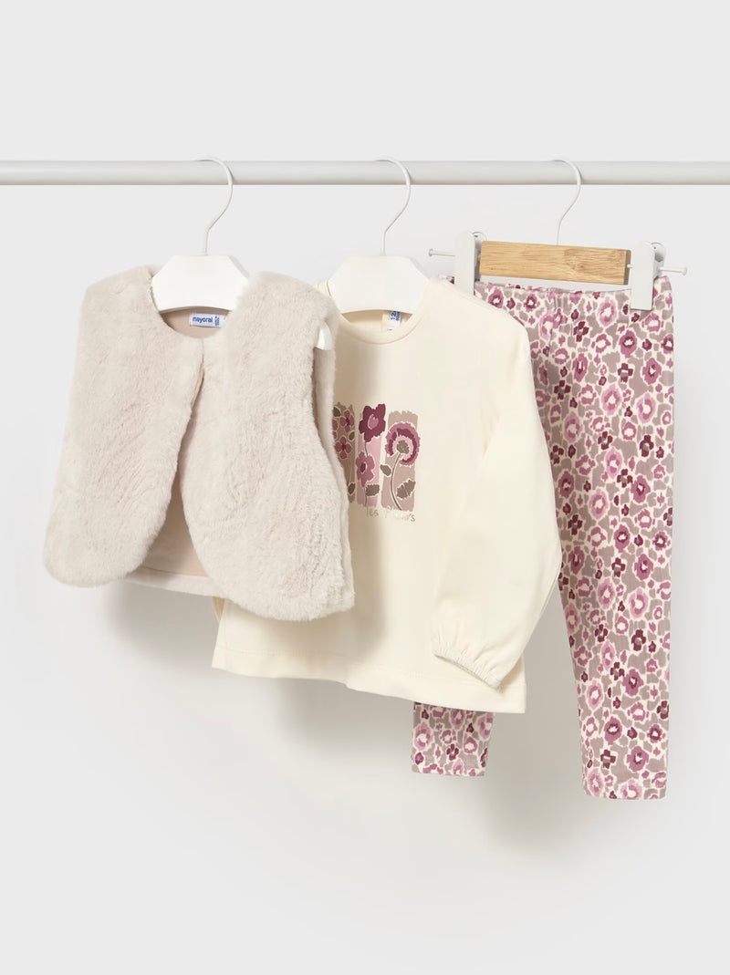 Mayoral baby girl 3 piece legging set