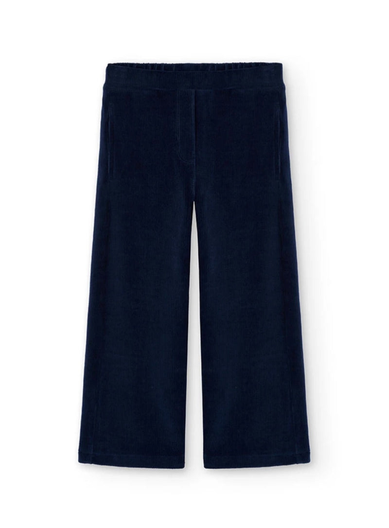 Boboli girls blue striped trousers