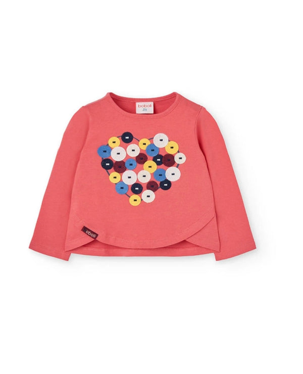 Boboli girls heart l/s t-shirt
