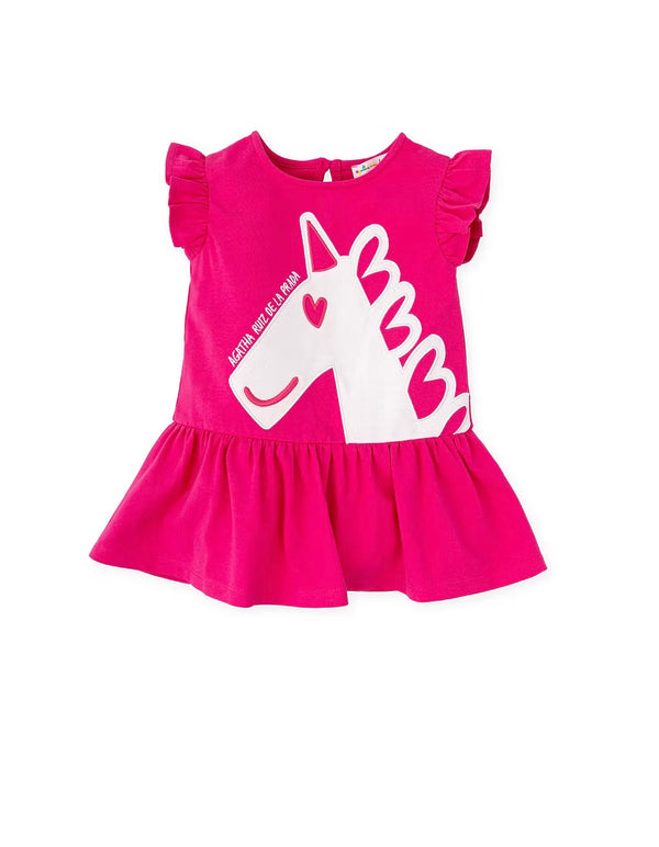 Agatha Ruiz Baby Girls cerise dress