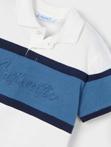 Mayoral blue striped polo