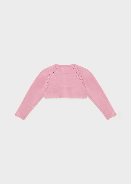 Mayoral pink knit bolero