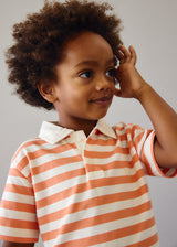 Mayoral Orange Striped Polo