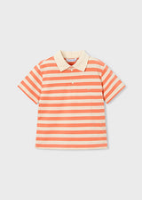 Mayoral Orange Striped Polo