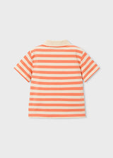 Mayoral Orange Striped Polo