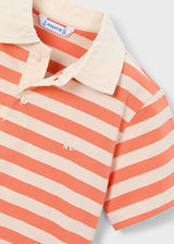 Mayoral Orange Striped Polo