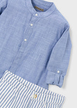 Mayoral Blue Linen Set