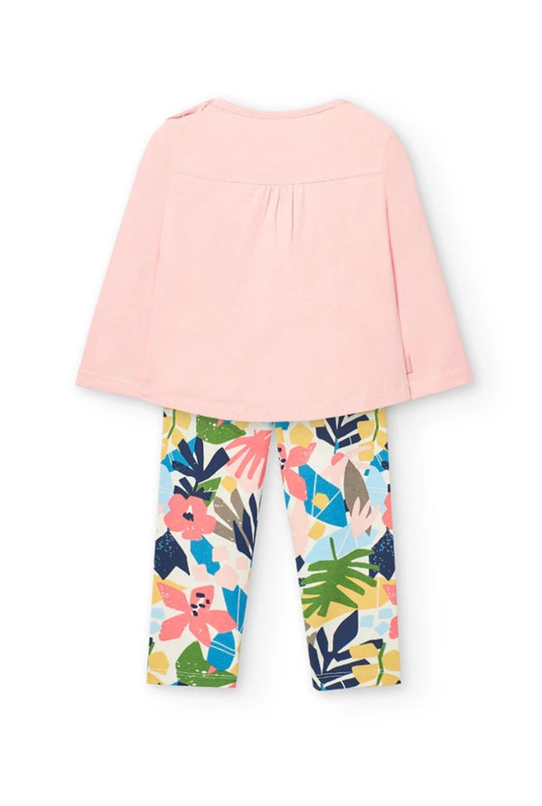 Boboli girls “awesome” leggings set