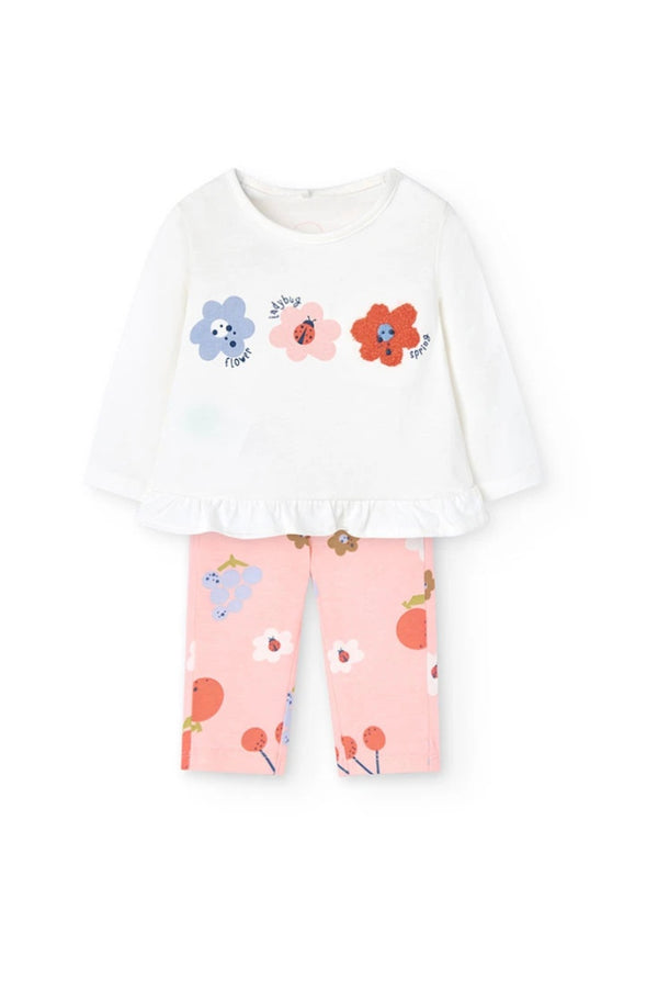 Boboli baby girls ladybug 2 piece