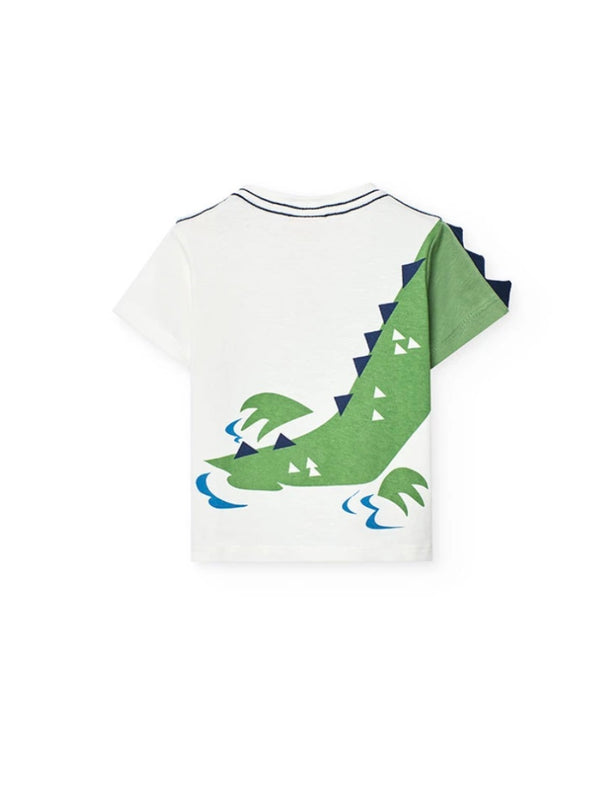 Boboli alligator short sleeved tee