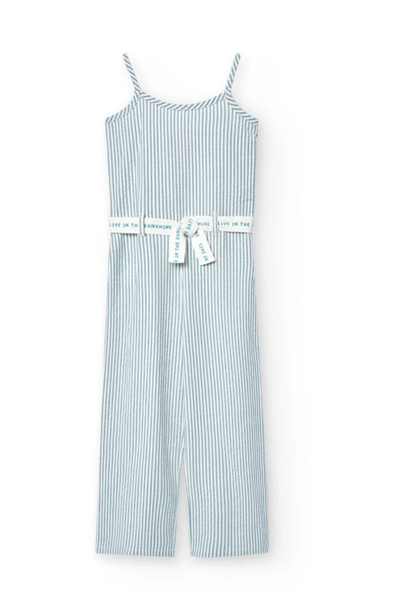 Boboli girls striped jumpsuit