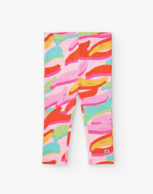 TucTuc girls pink abstract leggings