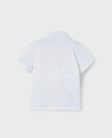 Mayoral white and blue polo