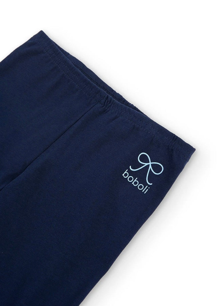 Boboli girls stretch knit leggings