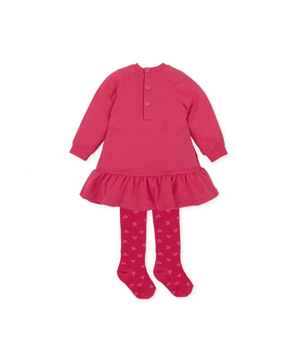 Agatha Ruiz Baby Girl coral heart dress