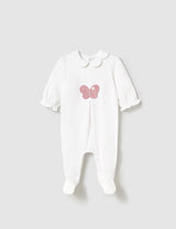 Mayoral baby girl white romper