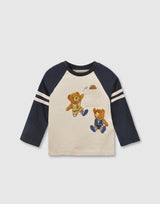 Mayoral long-sleeved bear tee