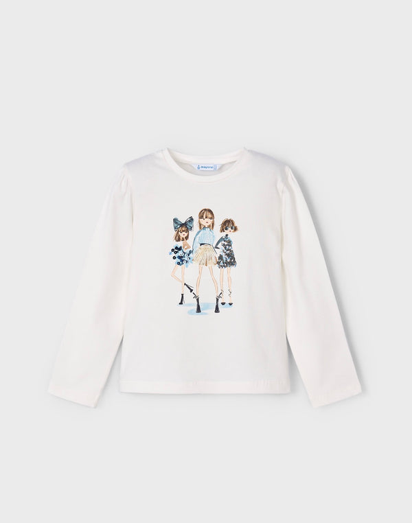 Mayoral girls long-sleeved tee