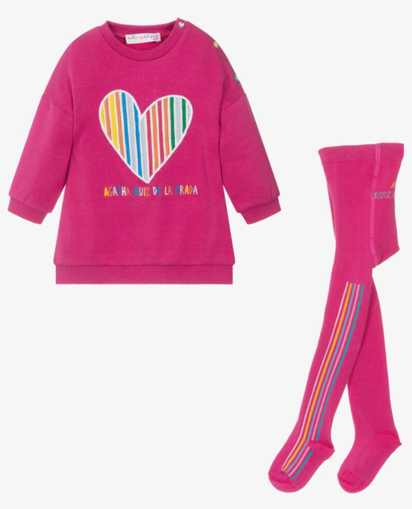 Agatha Ruiz Baby Girl pink heart set